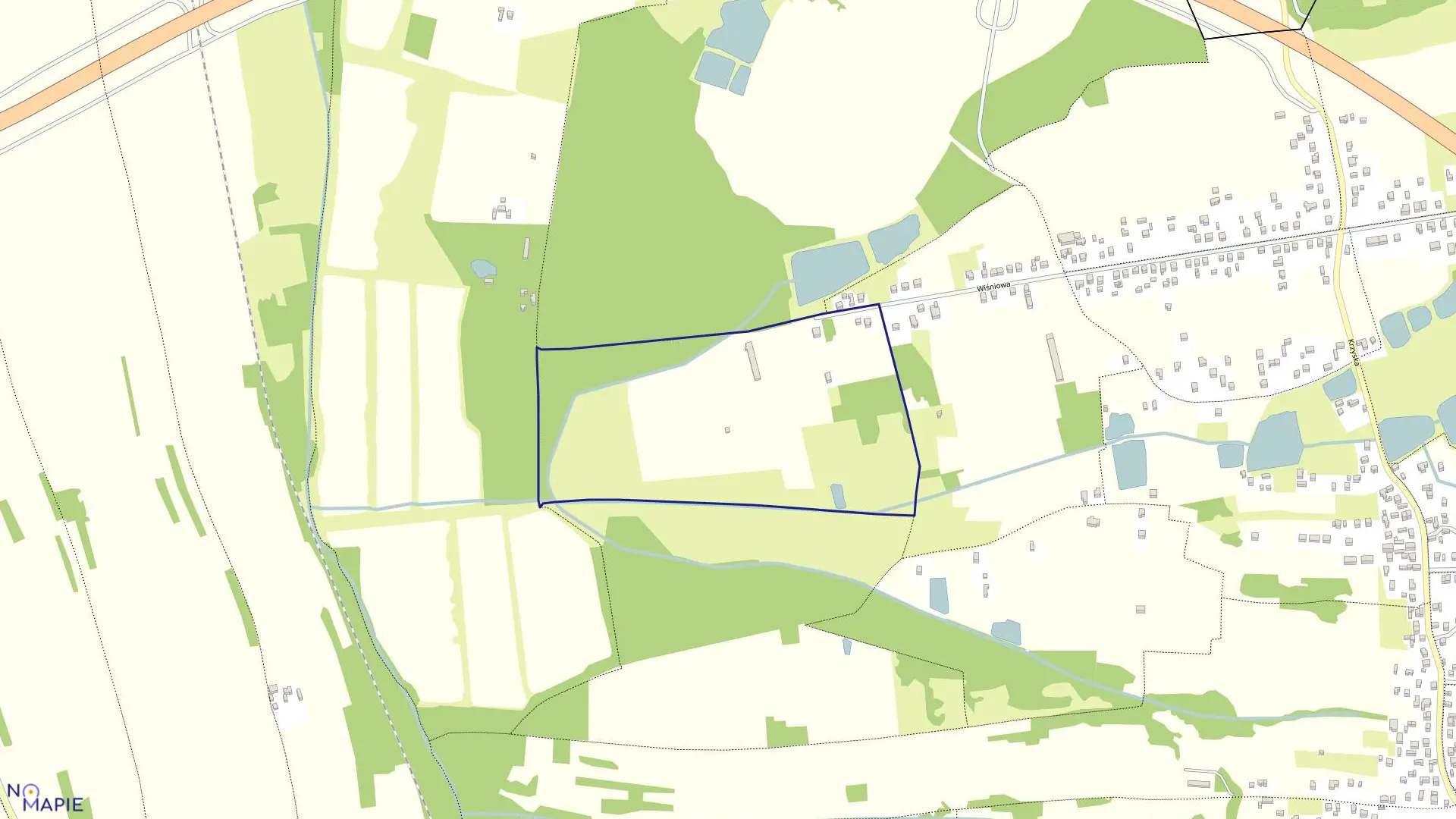 Mapa obrębu 0022 w mieście Tarnów