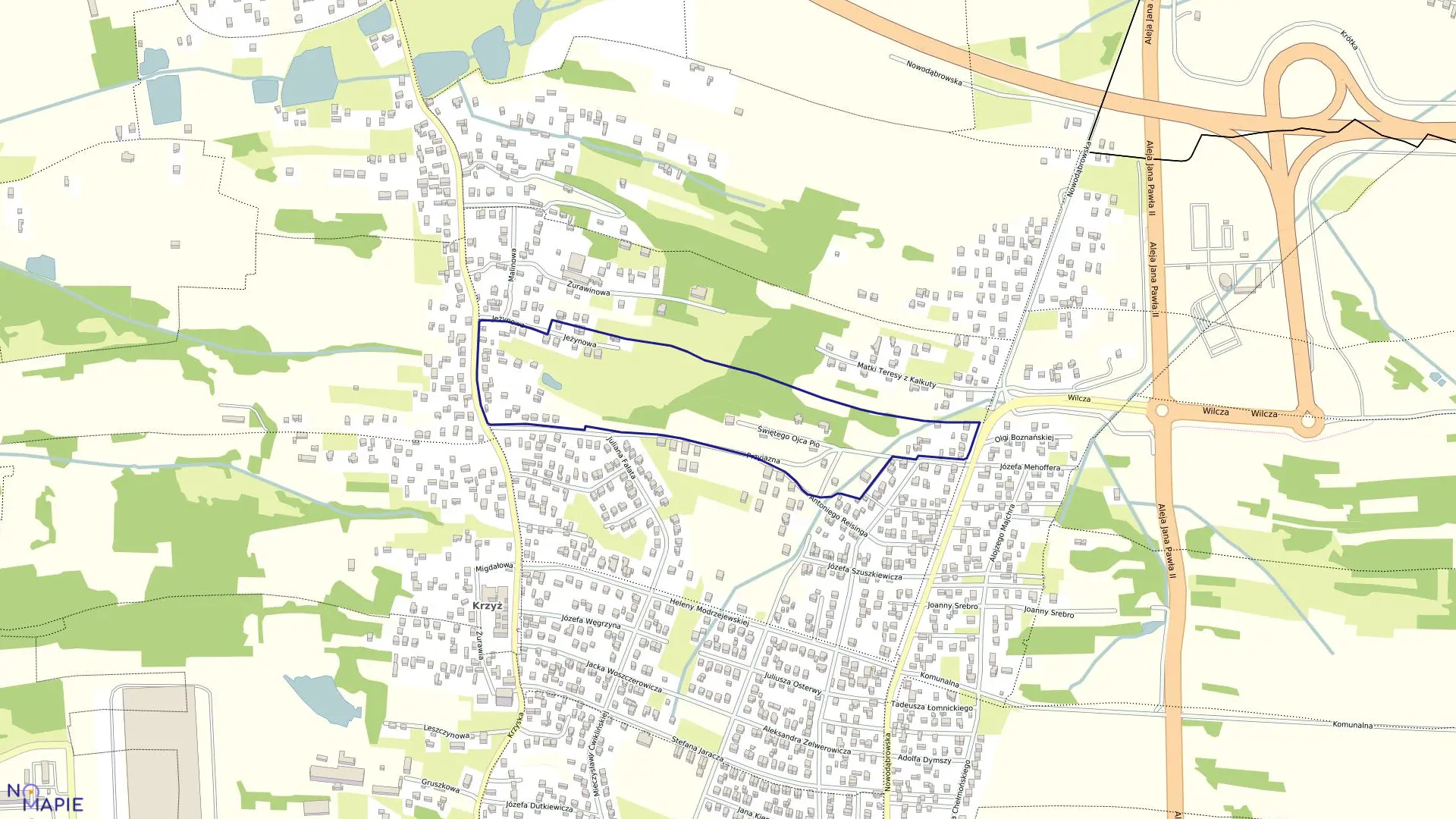 Mapa obrębu 0049 w mieście Tarnów