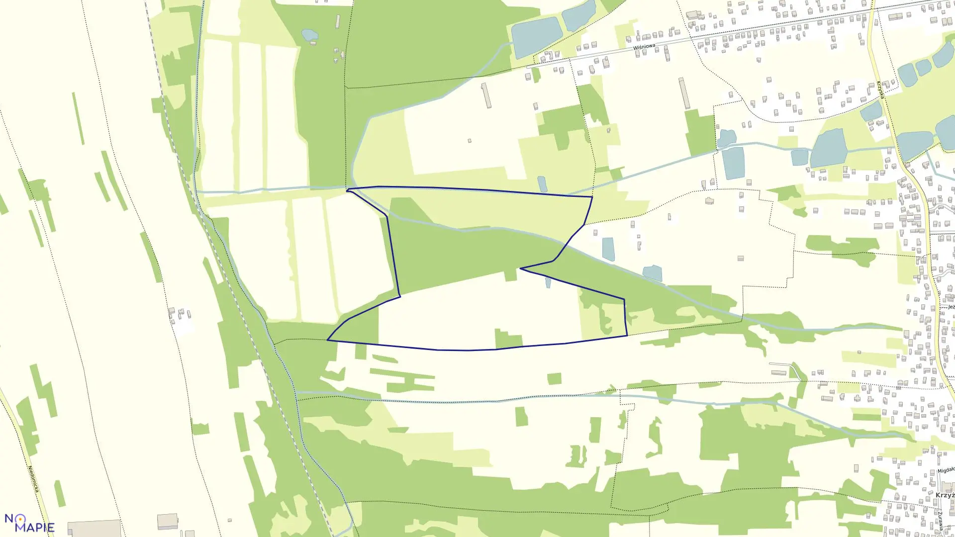 Mapa obrębu 0053 w mieście Tarnów