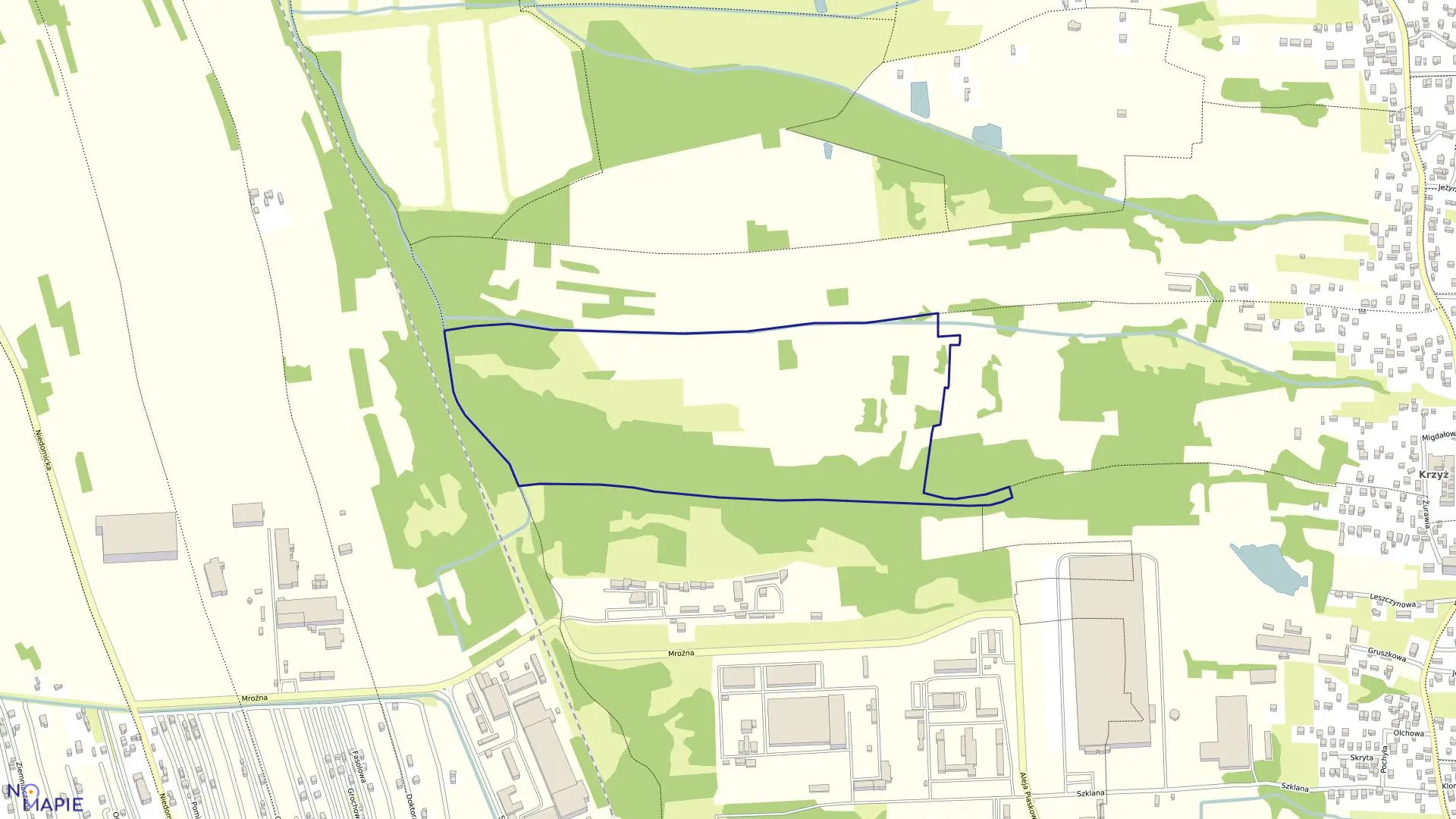 Mapa obrębu 0065 w mieście Tarnów