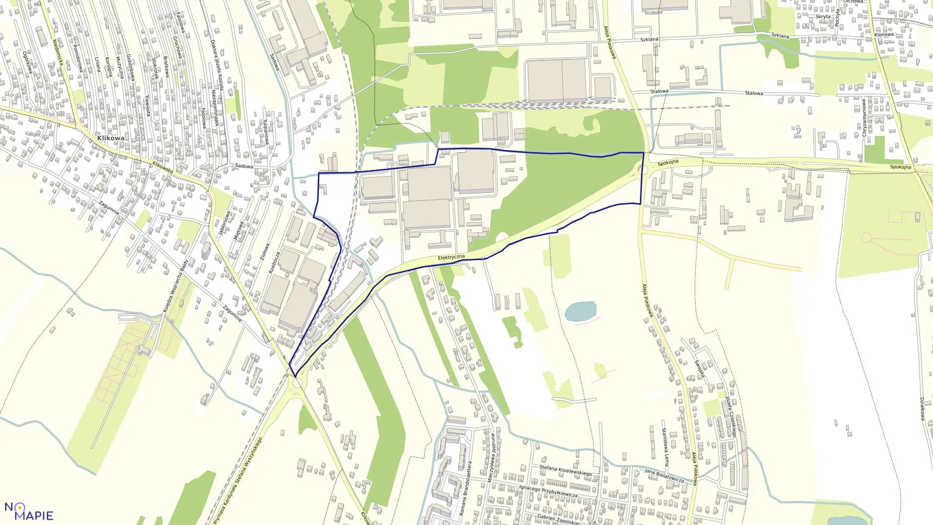 Mapa obrębu 0108 w mieście Tarnów