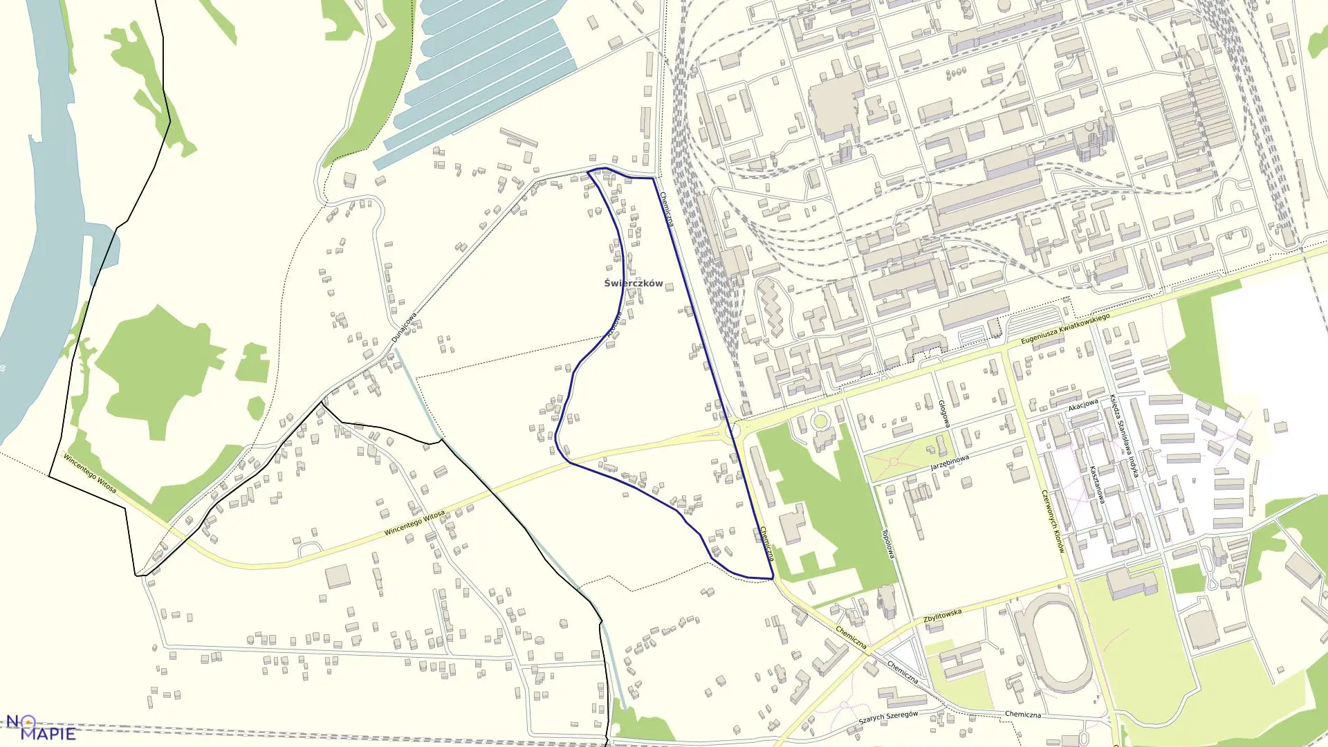 Mapa obrębu 0193 w mieście Tarnów