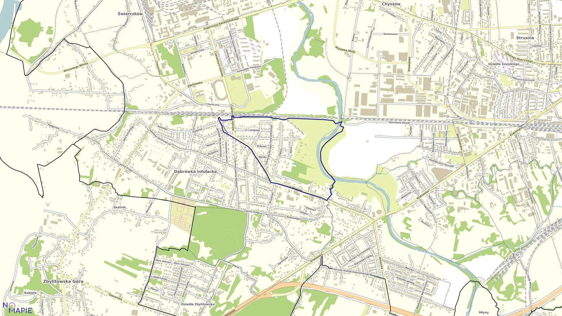 Mapa obrębu 0276 w mieście Tarnów