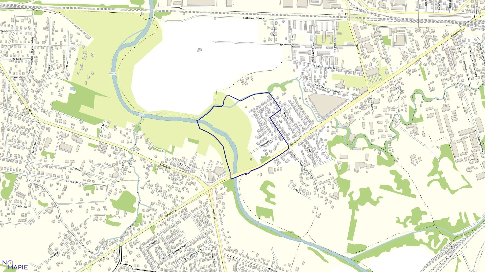 Mapa obrębu 0290 w mieście Tarnów