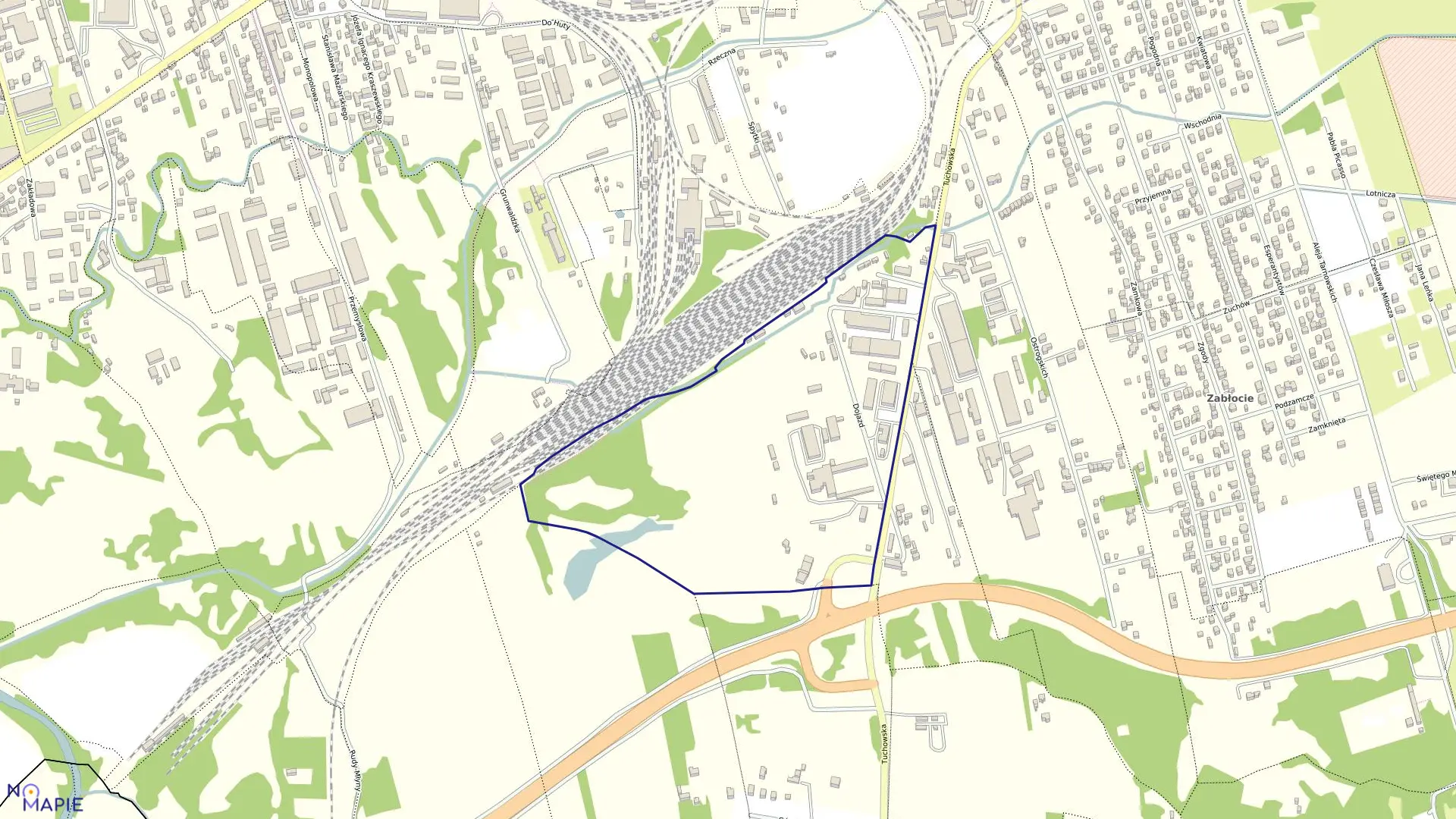 Mapa obrębu 0310 w mieście Tarnów